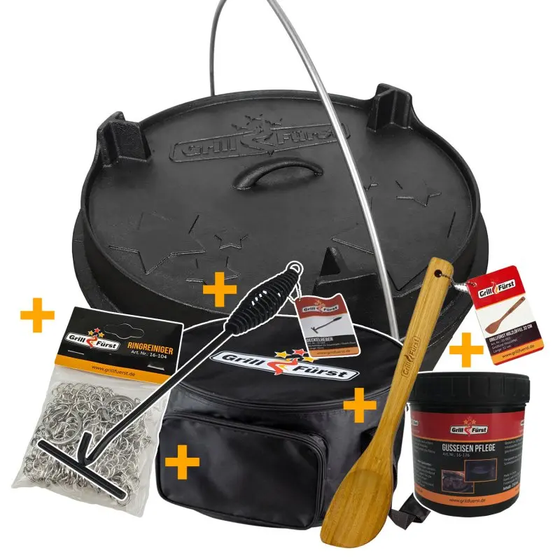 Grillfuerst-Dutch-Oven-DO-20-X-Deal-mit-Zubehoer.jpg.webp Dutch Oven DO20 - Set inkl. Dutch Oven Zubehör – Bild 1