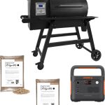 Moesta Pelletgrill Sheriff 2.0 + tragbare Powerstation Jackery Explorer 1000 / schwarz